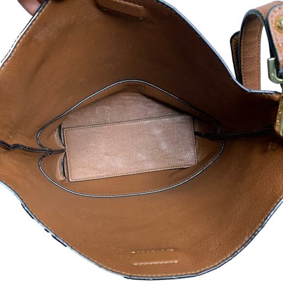 CALVIN KLEIN Black and Brown Crossbody and Wristlet - Picture 6 of 9